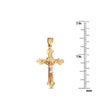 14K Two-toned Cross (CALL FOR PRICING AND AVAILABILITY)