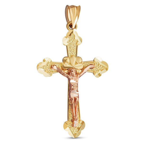 14K Two-toned Cross (CALL FOR PRICING AND AVAILABILITY)