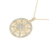 14kt Gold Medallion Diamond Necklace - Dia.75ct