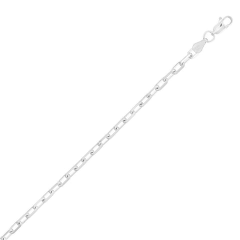 Sterling Silver 3.5mm Anchor Chain - Silver Plated