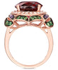 Le Vian Crazy Collection® Garnet (7-5/8 ct. t.w.) and Multi-Stone Round Flower Ring in 14k Rose Gold (Also Available in London Blue Topaz)