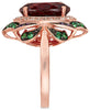 Le Vian Crazy Collection® Garnet (7-5/8 ct. t.w.) and Multi-Stone Round Flower Ring in 14k Rose Gold (Also Available in London Blue Topaz)