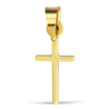 14K Plain Yellow Cross Pendant