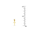 14K Plain Yellow Cross Pendant