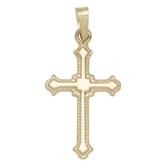 14kt Yellow Gold Cross - 5/8" x 7/8"