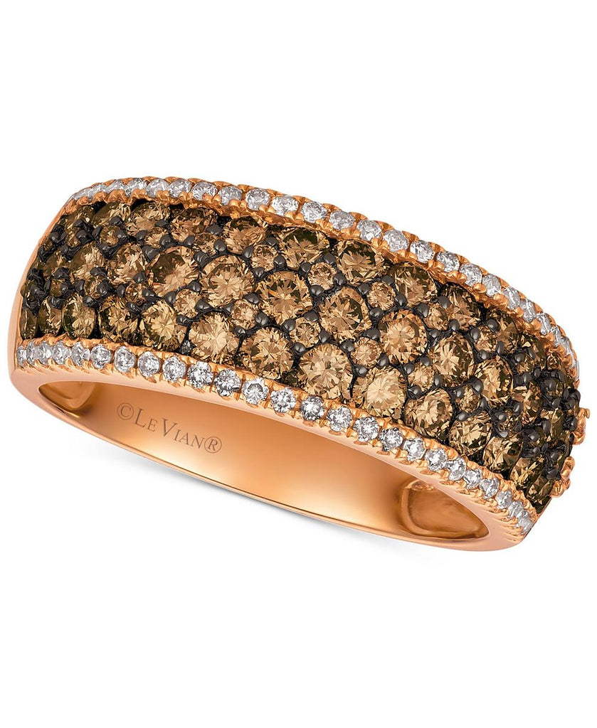 Le Vian Chocolatier® Diamond Wide Band (1-1/2 ct. t.w.) in 14k Rose Gold