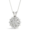 14kt Gold Diamond Cluster Pendant - Dia.50ct