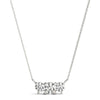 14kt Gold Three Stone Diamond Necklace - Dia.25ct