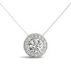 14kt Gold Diamond Halo Pendant - Dia.65ct