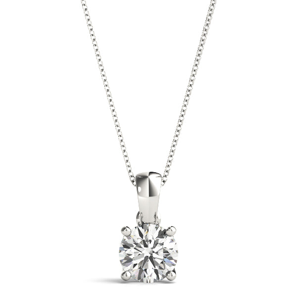 14kt Gold Diamond Solitaire Necklace - Dia.35ct