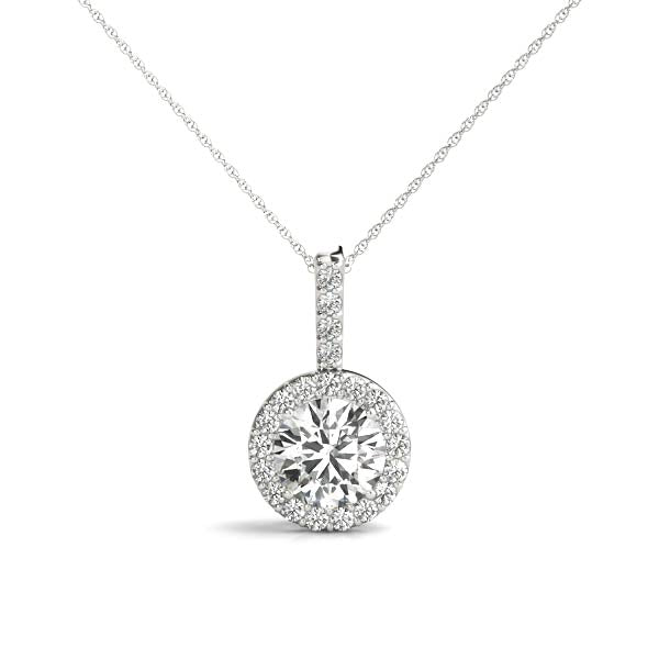 14kt Gold Diamond 'Halo' Necklace - Dia.40ct