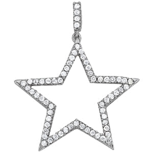 14kt Gold Diamond Star Necklace - Dia.50ct