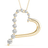 14kt Gold Diamond Heart Necklace - Dia.75ct