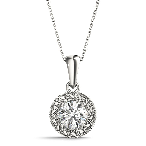 14kt Gold Diamond Solitaire Necklace - Dia.25ct
