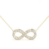 14kt Gold Infinity Necklace - Dia.32ct
