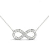 14kt Gold Infinity Necklace - Dia.32ct
