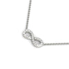 14kt Gold Infinity Diamond Necklace - D.12ct