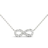 14kt Gold Infinity Diamond Necklace - D.12ct