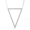 14kt Gold V Shape Diamond Pendant - Dia.25ct