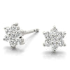 14kt Gold Diamond Cluster Earrings - D.20ct