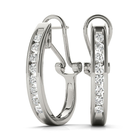 14kt Gold Diamond Earrings - D.35ct