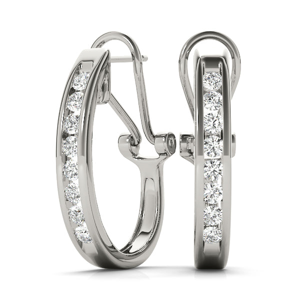 14kt Gold Diamond Earrings - D.35ct