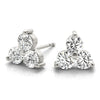 14kt Gold Three Stone Diamond Earrings - 1ct.