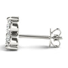14kt Gold Three Stone Diamond Earrnigs - D.50ct