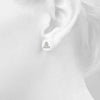 14kt Gold Three Stone Diamond Earrings - 1ct.