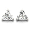 14kt Gold Three Stone Diamond Earrings - 1ct.