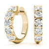 14kt Gold Diamond Earrings 'Huggies' - D.50ct