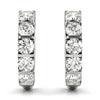 14kt Gold Diamond Earrings 'Huggies' - D.50ct