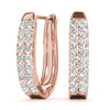 14kt Gold Diamond Earrings - D.50ct