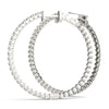 14kt Gold Dimaond Hoop Earrings - 29mm - .50ct