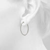 14kt Gold Diamond Hoop Earrings - 35mm - 1ct.
