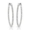 14kt Gold In/Out Diamond Hoop Earrings -1.60ct.-35mm