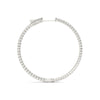 14kt Gold Diamond Hoop Earrings-40mm-1.25ct