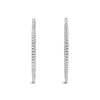 14kt Gold Diamond Hoop Earrings-40mm-1.25ct