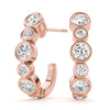 14kt Gold Diamond Earrings - D.65ct
