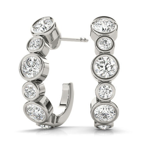 14kt Gold Diamond Earrings - D.65ct