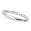 14kt Gold Diamond Wedding Band - Prong Set - Diamond .40ct