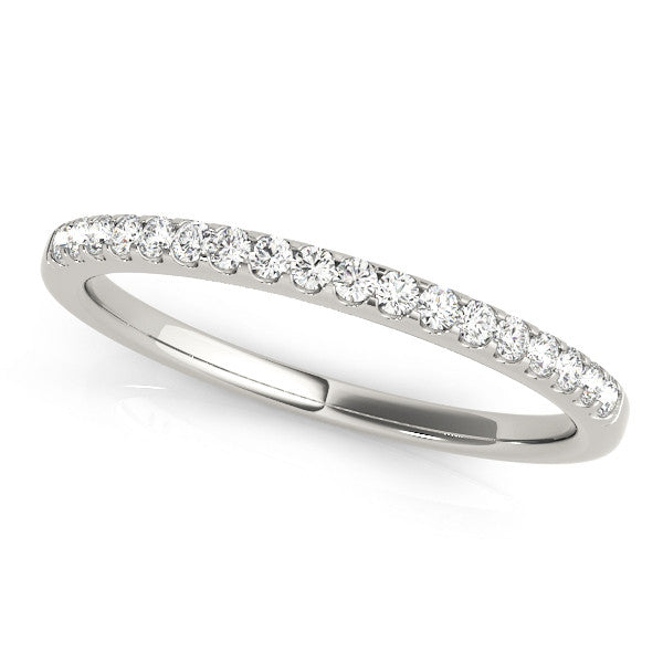 14kt Gold Diamond Wedding Band - Prong Set - Diamond .40ct