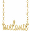 Lowercase Nameplate Necklace 1 Inch