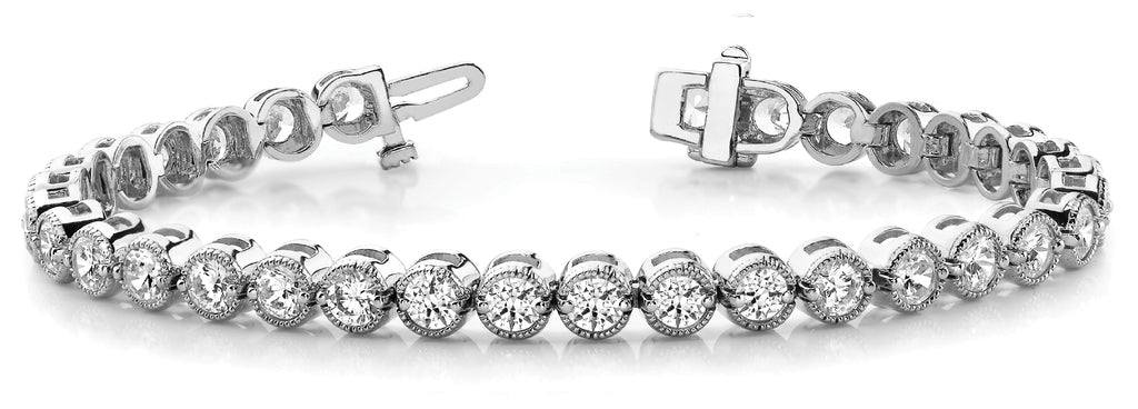 14kt Gold Diamond Tennis Bracelet - Dia. 4.50ct.