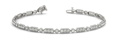 14kt Gold Diamond Tennis Bracelet - Dia. .65ct