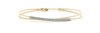 14kt Yellow Gold Flexible Diamond Bangle Bracelet - Dia.17ct
