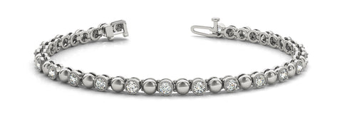 14kt Gold Diamond Tennis Bracelet - Dia. .65ct