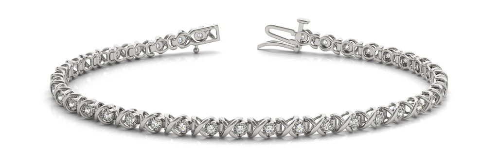 14kt Gold Diamond Tennis Bracelet - Dia .40ct