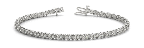 14kt Gold Diamond Tennis Bracelet - Dia .40ct