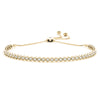 14kt Gold Diamond Bolo Adjustable Bracelet - Dia .62ct